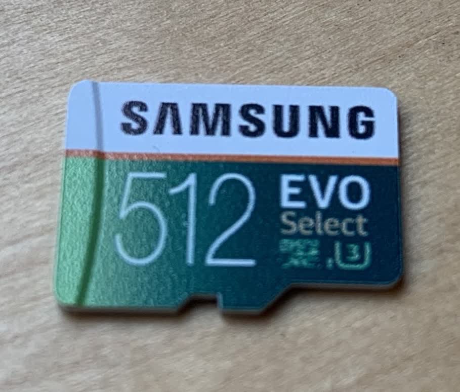 The new SD card