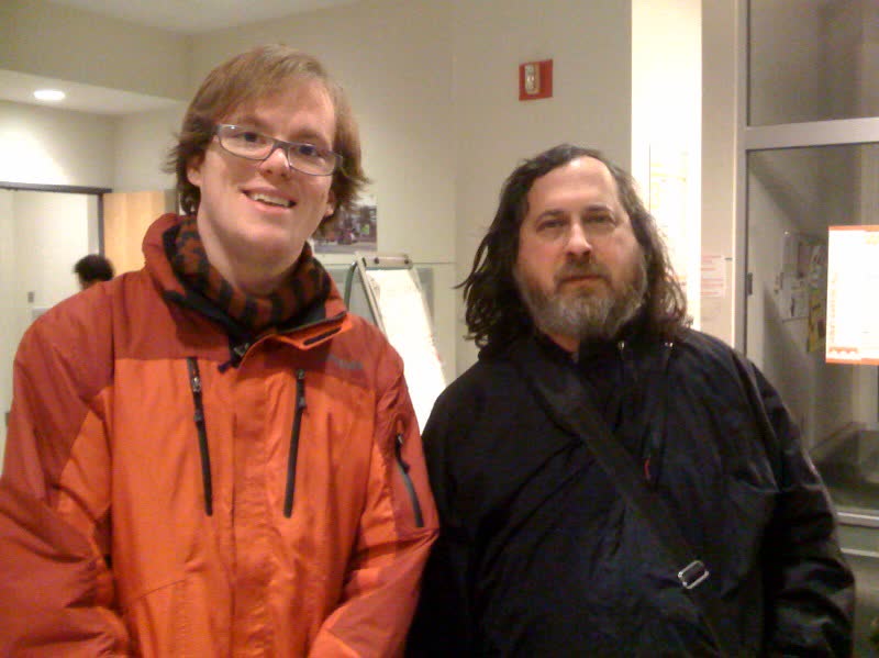 A picture of Peter with Richard Stallman